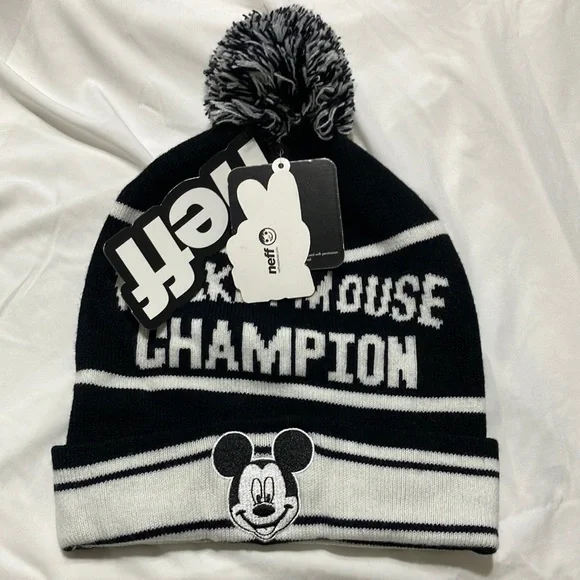 Neff | Accessories | Mickey Mouse Neff Knit Hat With Pompom  display picture 1